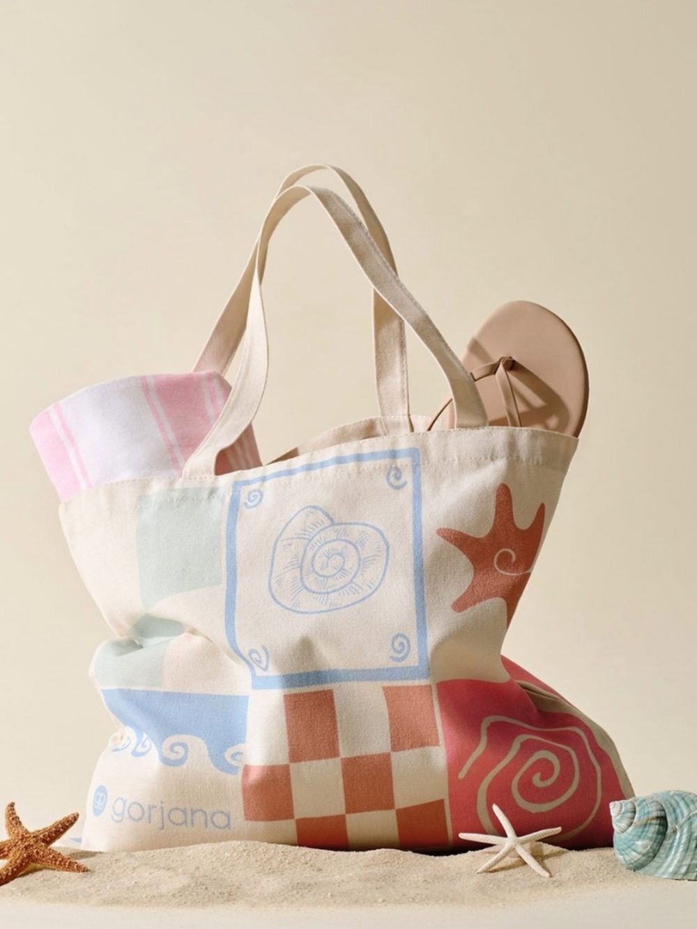 NWT Gorjana Tote Bag (Limited Edition, Cotton, Reusable)